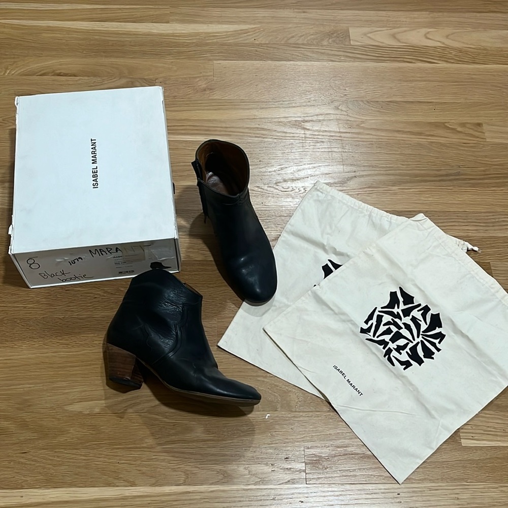 SOLD Isabel Marant "Dicker" black leather boots Size 38